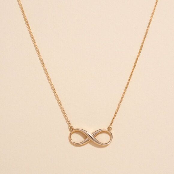 Infinity necklace 14k real gold perfect gift